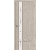 Межкомнатная дверь Bravo Глейс-1 Twig 3D Cappuccino