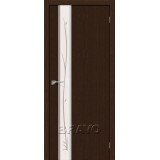Межкомнатная дверь Bravo Глейс-1 Twig 3D Wenge
