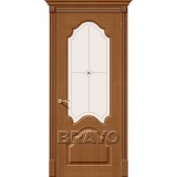 Межкомнатная дверь с шпоном файн-лайн Афина Ф-11 (Орех)