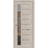 Дверь межкомнатная экошпон Порта-27 Cappuccino Veralinga/Mirox Grey
