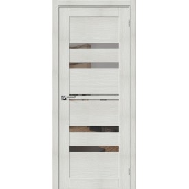 Дверь межкомнатная экошпон Порта-30 Bianco Veralinga/Mirox Grey