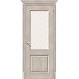 Дверь межкомнатная экошпон Классико-33 Cappuccino Veralinga/White Сrystal