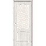 Межкомнатная виниловая дверь Альфа-2 Casablanca/White Сrystal