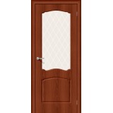 Межкомнатная виниловая дверь Альфа-2 Italiano Vero/White Сrystal