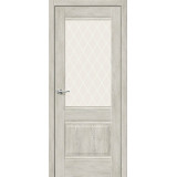 Дверь межкомнатная экошпон Прима-3 Chalet Provence / White Сrystal