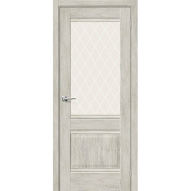 Дверь межкомнатная экошпон Прима-3 Chalet Provence / White Сrystal