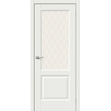 Дверь межкомнатная Эмалит Неоклассик-33 White Matt / White Сrystal