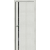 Дверь межкомнатная экошпон Браво-1.55 Bianco Veralinga / Mirox Grey