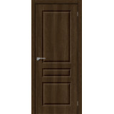Межкомнатная виниловая дверь Скинни-14 Dark Barnwood