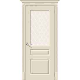 Межкомнатная дверь Эмаль Скинни-15.1 Cream / White Сrystal