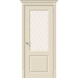 Межкомнатная дверь Эмаль Скинни-13 Cream / White Сrystal