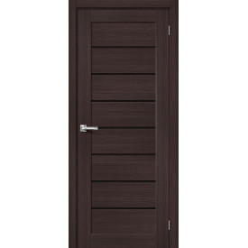 Межкомнатная дверь экошпон Браво-22 Wenge Melinga / Black Star