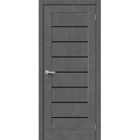 Межкомнатная дверь экошпон Браво-22 Slate Art / Black Star