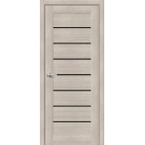 Межкомнатная дверь экошпон Браво-22 Cappuccino Melinga / Black Star