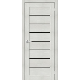 Межкомнатная дверь экошпон Браво-22 Bianco Veralinga / Black Star