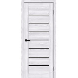 Межкомнатная дверь экошпон Браво-22 Riviera Ice / Black Shine