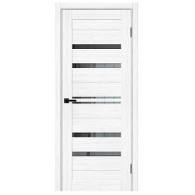 Межкомнатная дверь экошпон Браво-30 Snow Melinga / Mirox Grey