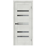 Межкомнатная дверь экошпон Браво-30 Bianco Melinga / Mirox Grey