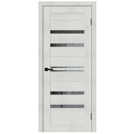 Межкомнатная дверь экошпон Браво-30 Bianco Melinga / Mirox Grey