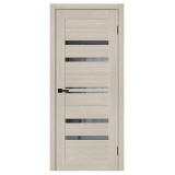 Межкомнатная дверь экошпон Браво-30 Cream Melinga / Mirox Grey