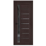 Межкомнатная дверь экошпон Браво-27 Wenge Melinga / Mirox Grey