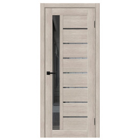 Межкомнатная дверь экошпон Браво-27 Cappuccino Melinga / Mirox Grey