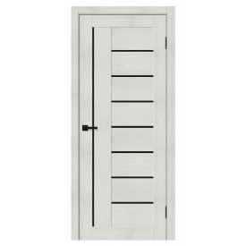 Межкомнатная дверь экошпон Браво-29 Bianco Melinga / Black Shine