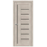 Межкомнатная дверь экошпон Браво-29 Cappuccino Melinga / Black Star