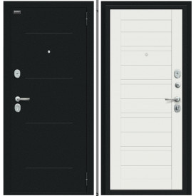 Входная дверь Сити Kale Букле черное/Off-white