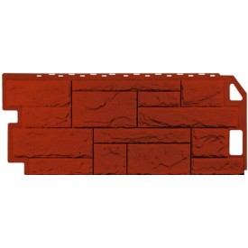 Фасадная панель FineBer Камень природный красно-коричневый