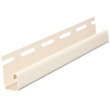 Виниловый сайдинг Fineber J-профиль слоновая кость / молочай Виниловый сайдинг Fineber J-профиль слоновая кость / молочай