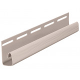 Виниловый сайдинг Fineber J-профиль сакура / лён