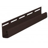 Виниловый сайдинг Fineber J-профиль коричневый (RAL 8017) Виниловый сайдинг Fineber J-профиль коричневый (RAL 8017)