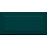 Плитка 16059 Клемансо зелёный тёмный грань 7.4*15