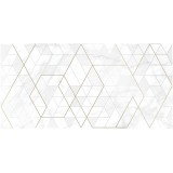 Плитка KT2L052 (KT2L052DT-36) Вставка Calacatta ромбы белый 29,8x59,8