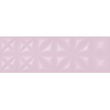 Плитка LLU072D Lila рельеф розовый 25x75