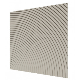 Стеновая квадратная панель Круги МДФ Ликорн Слоновая кость