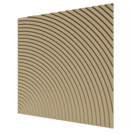 Стеновая квадратная панель Круги МДФ Ликорн бежевый