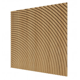 Стеновая квадратная панель Круги МДФ Ликорн Орех Светлый