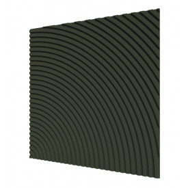 Стеновая квадратная панель Круги МДФ Ликорн Олива