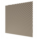 Стеновая квадратная панель Круги МДФ Ликорн Латте