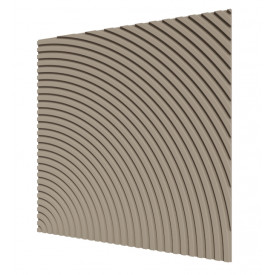 Стеновая квадратная панель Круги МДФ Ликорн Латте