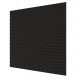 Стеновая квадратная панель Пирамида МДФ Ликорн Черная Стеновая квадратная панель Пирамида МДФ Ликорн Черная