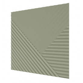 Стеновая квадратная панель Пирамида МДФ Ликорн Фисташка