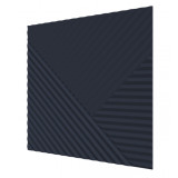 Стеновая квадратная панель Пирамида МДФ Ликорн Темно-синяя