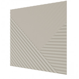 Стеновая квадратная панель Пирамида МДФ Ликорн Слоновая кость