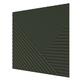 Стеновая квадратная панель Пирамида МДФ Ликорн Оливковый