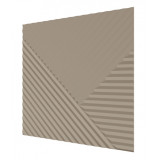 Стеновая квадратная панель Пирамида МДФ Ликорн Латте