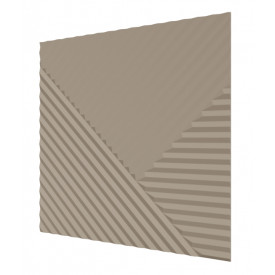 Стеновая квадратная панель Пирамида МДФ Ликорн Латте