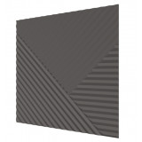 Стеновая квадратная панель Пирамида МДФ Ликорн Графит
